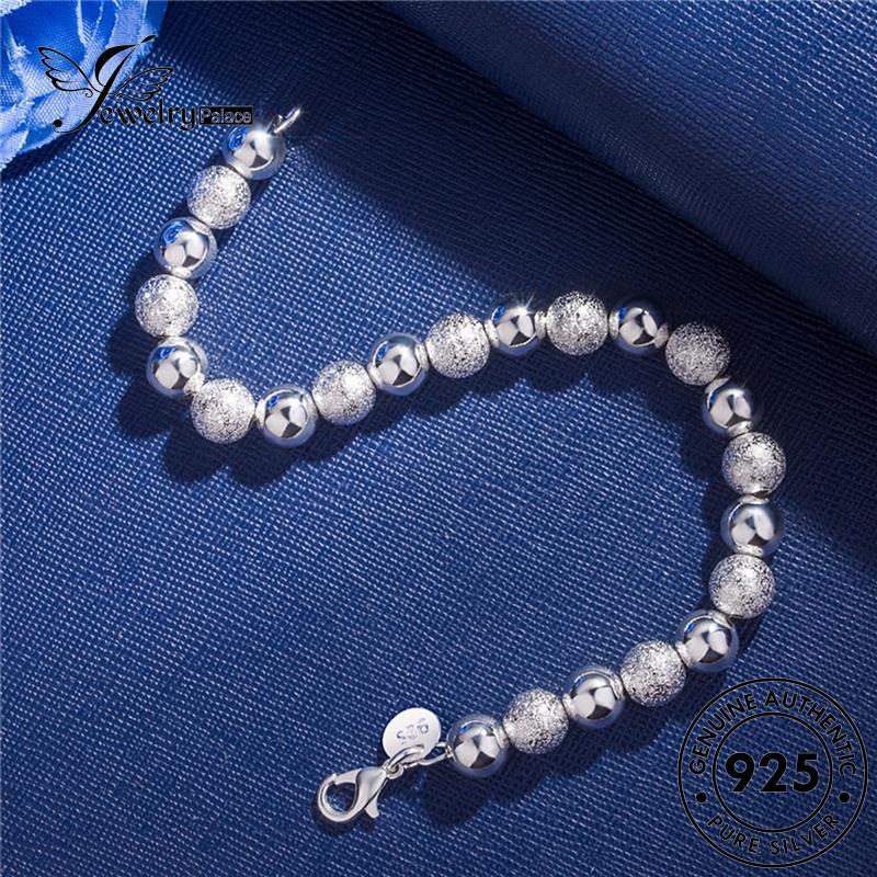 Jewelrypalace Beads Gelang Pasir925 Perak Asli Wanita Simple B594