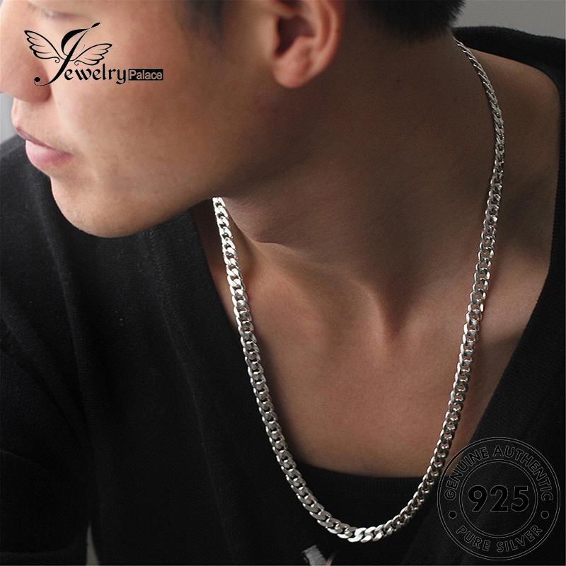 Jewelrypalace Fashion Pria Perak925 Cambuk Kalung Asli N18