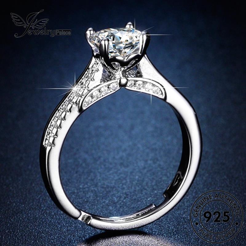 Jewelrypalace Cincin Moissanite Mermaid Wanita Perak Berlian Asli Fashion925 R152