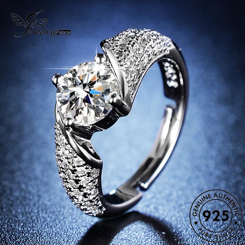 Jewelrypalace Empat Moissanite Perak Berlian925 Cakar Kreatif Asli Wanita Rings R167