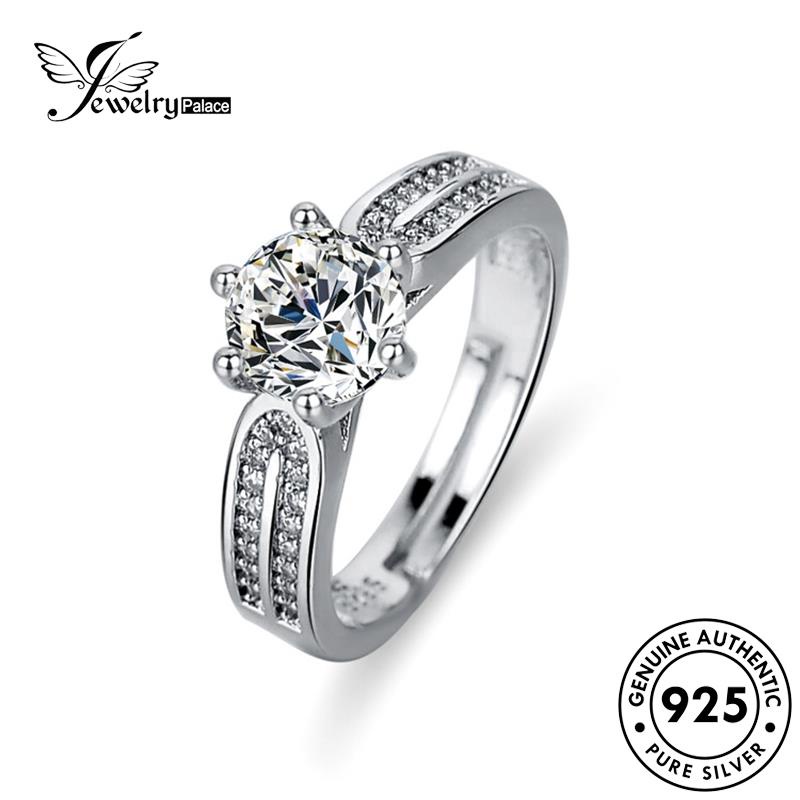 Jewelrypalace 925cincin Asli Starlight Wanita Moissanite Perak Berlian Kreatif R432