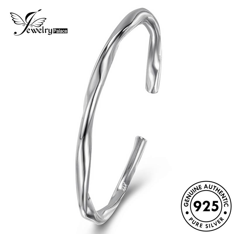 Jewelrypalace Perak Asli925 Wanita Minimalistic Mobius Gelang B678