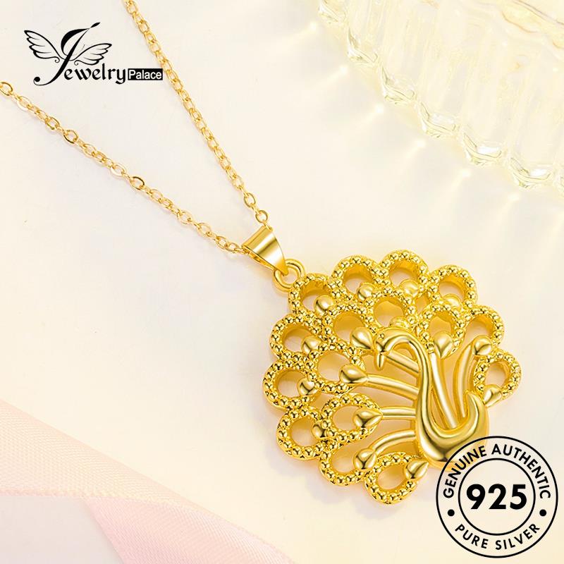 Jewelrypalace Kalung Merak Emas Asli Kekayaan925 Wanita Perak N1099