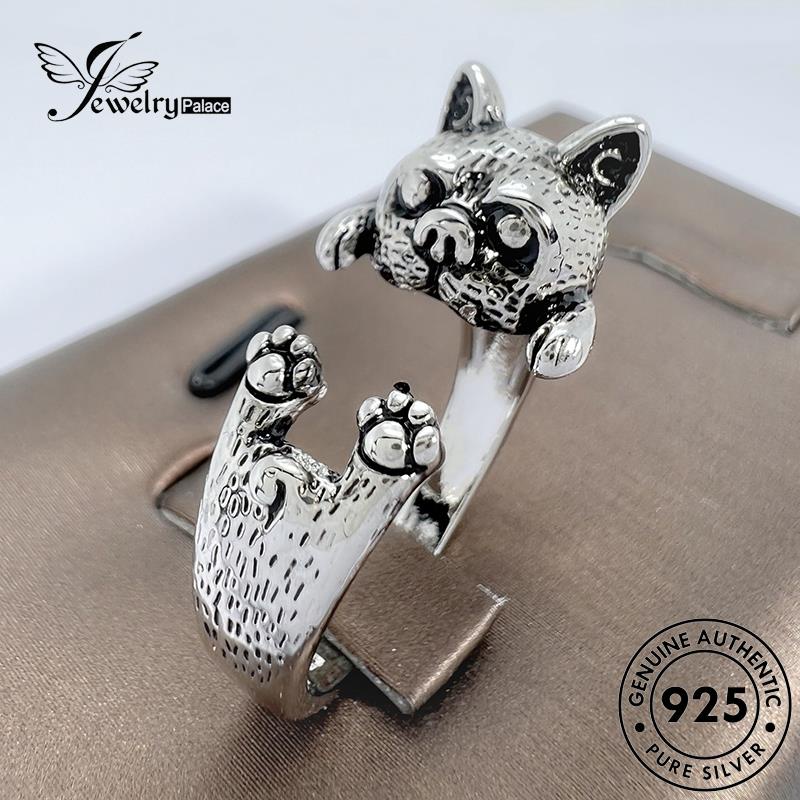 Jewelrypalace Cincin Perak Wanita925 Puppy Lucu Asli R1711