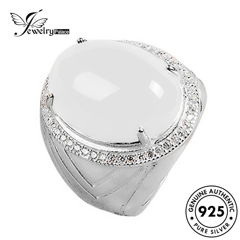 Jewelrypalace Cincin Perak Atmosphere Asli Giok Wanita925 R1799