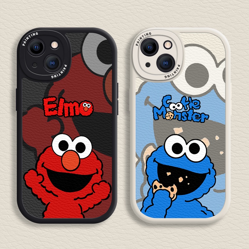 Case iPhone Untuk14 /13 /12 /11 Promax Kartun SESAME STREET Soft Casing Untuk Iphone6 /7X8 Plus/X/XR/Xs Max Cover