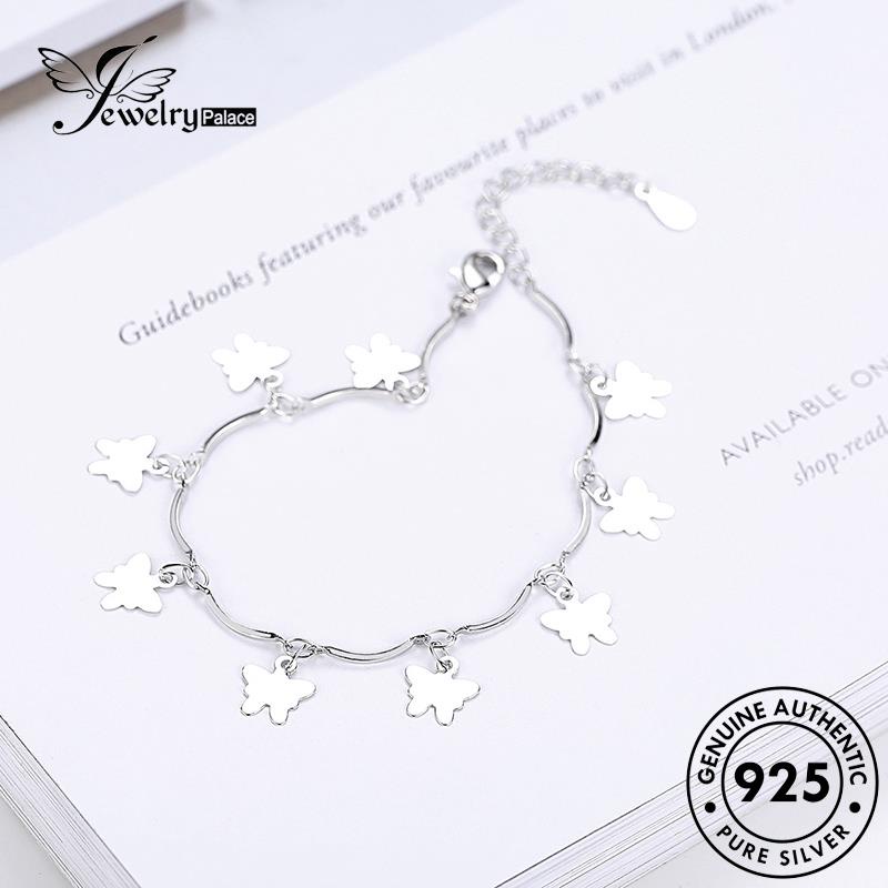 Tempat Perhiasan Wanita925Gelang Perak Lucu Asli Butterfly B63