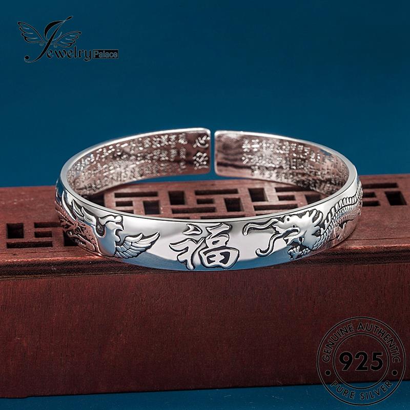 Jewelrypalace Retro925 Ilustrasi Gelang Dan Naga Asli Wanita Phoenix Perak B191