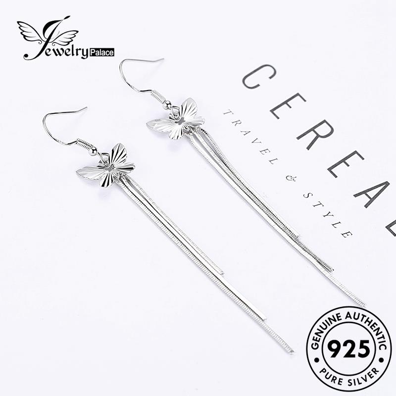 Jewelrypalace Anting Kupu-Kupu Temperamen925 Kait Wanita Perak Asli E435