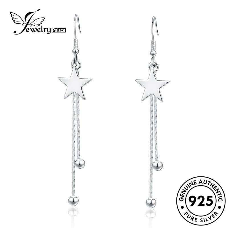 Jewelrypalace Rumbai Kait Pentagram Anting Perak Wanita925 Asli E452