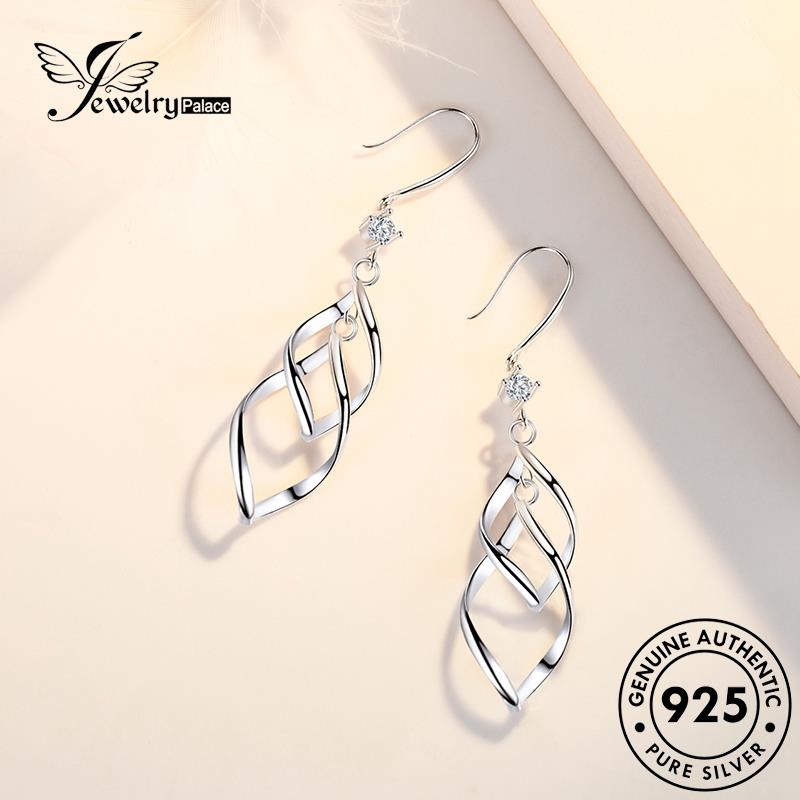 Jewelrypalace Perak Sastra Asli925 Anting Lilit Wanita Hook E473