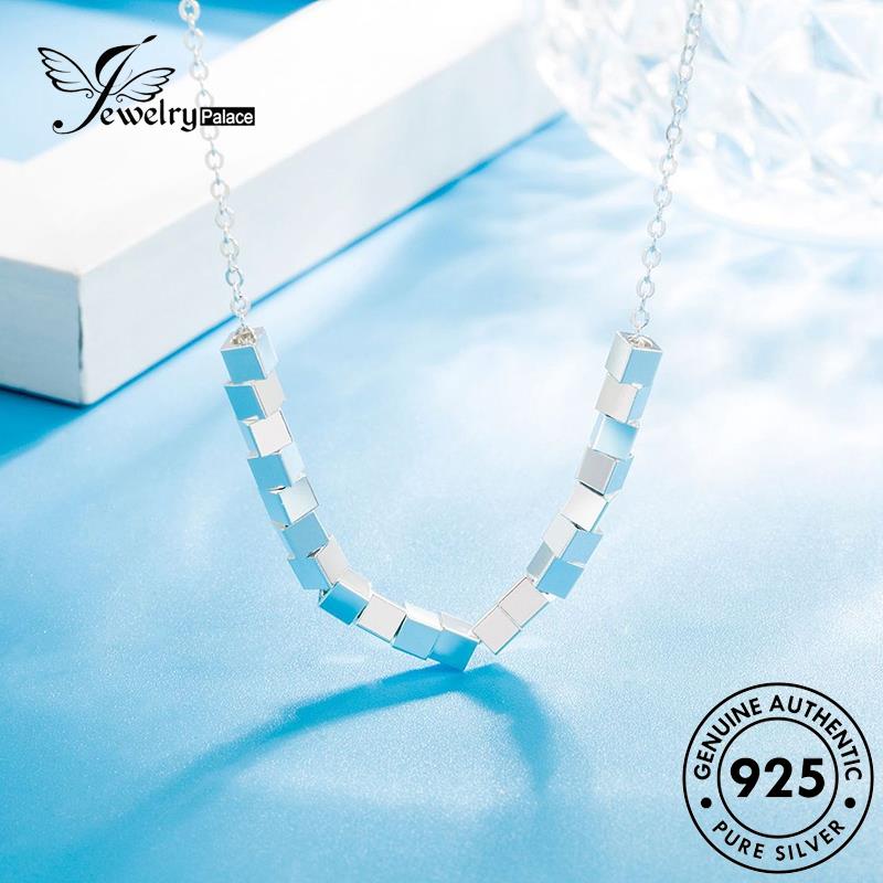 Jewelrypalace Kalung Wanita925 Kubus Sastra Perak Asli N47