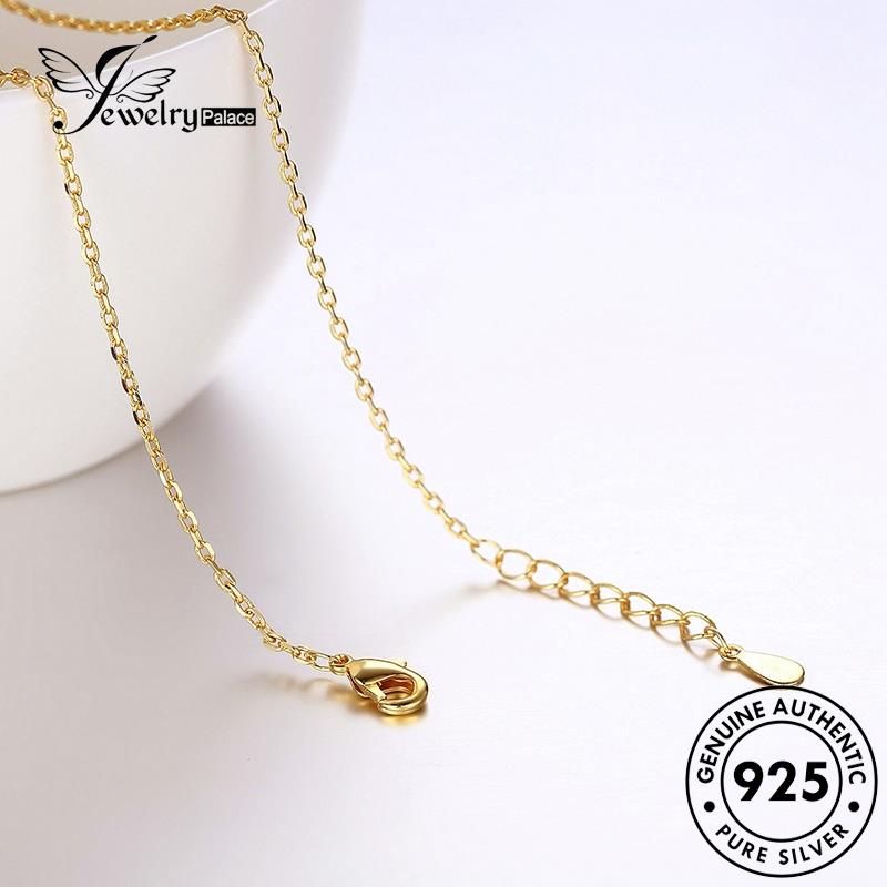 Jewelrypalace Kalung Perak925 Wanita Salib Simple Emas Asli N61