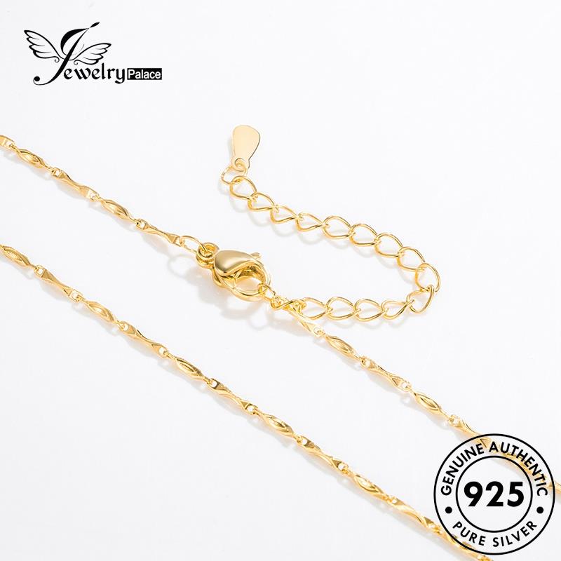 Jewelrypalace Kalung Perak Ingot Emas Asli Fashion Wanita925 N64
