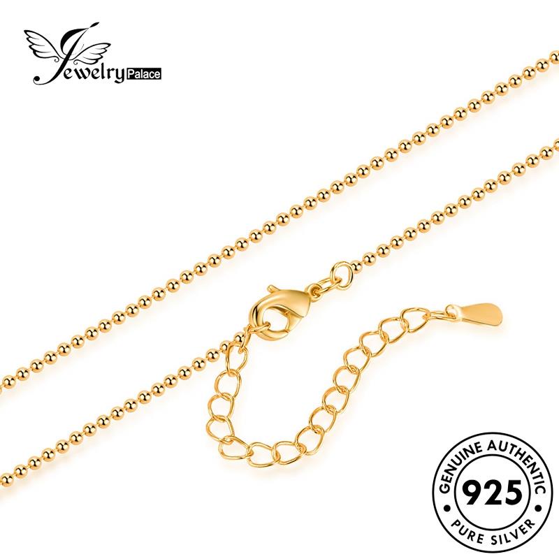 Jewelrypalace 925mutiara Emas Wanita Kalung Fashion Perak Asli N69