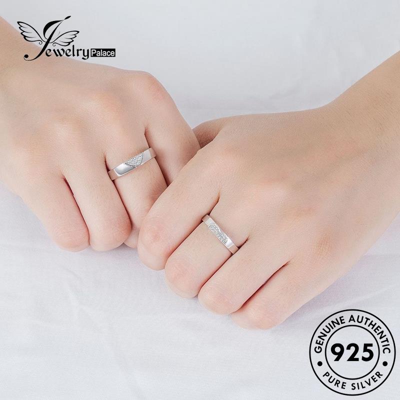 Perhiasantempat Cincin Berlian Moissanite Perak925 Versi Korea Asli Couple Love R100