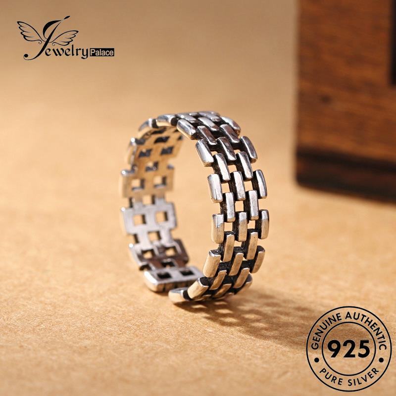 Jewelrypalace Original Jam Tangan Vintage Wanita Silver925Cincin Rantai R161