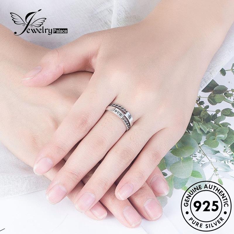 Jewelrypalace Cincin Lilit Rantai Vintage Wanita Perak Asli925 R200