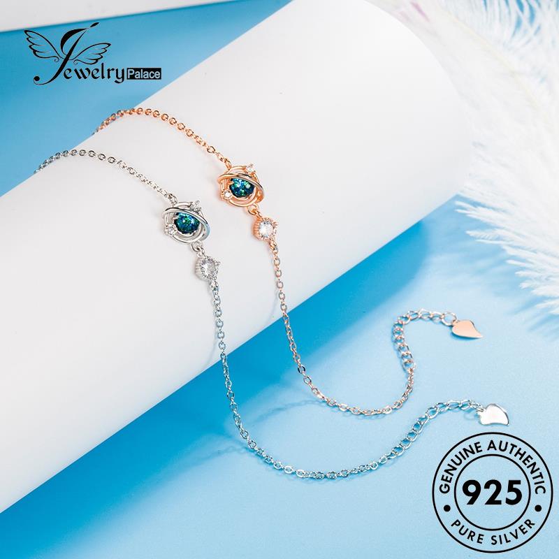 Jewelrypalace Asli Wanita Emas Perak925 Set Kalung Kaca Fantasi S9