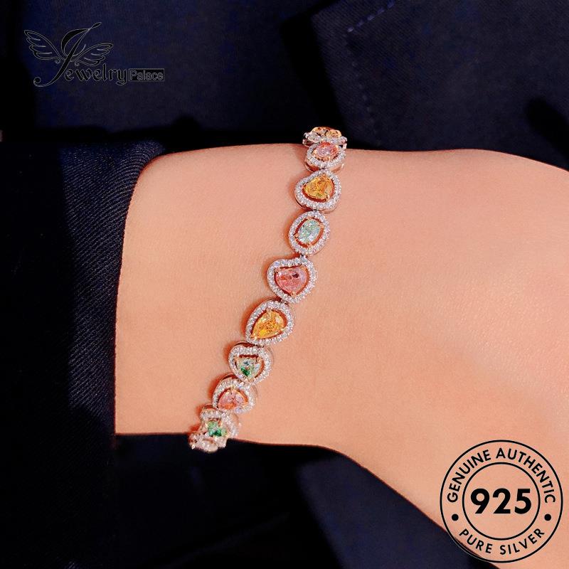 Jewelrypalace Gelang925 Citrine Wanita Asli Silver Candy B285