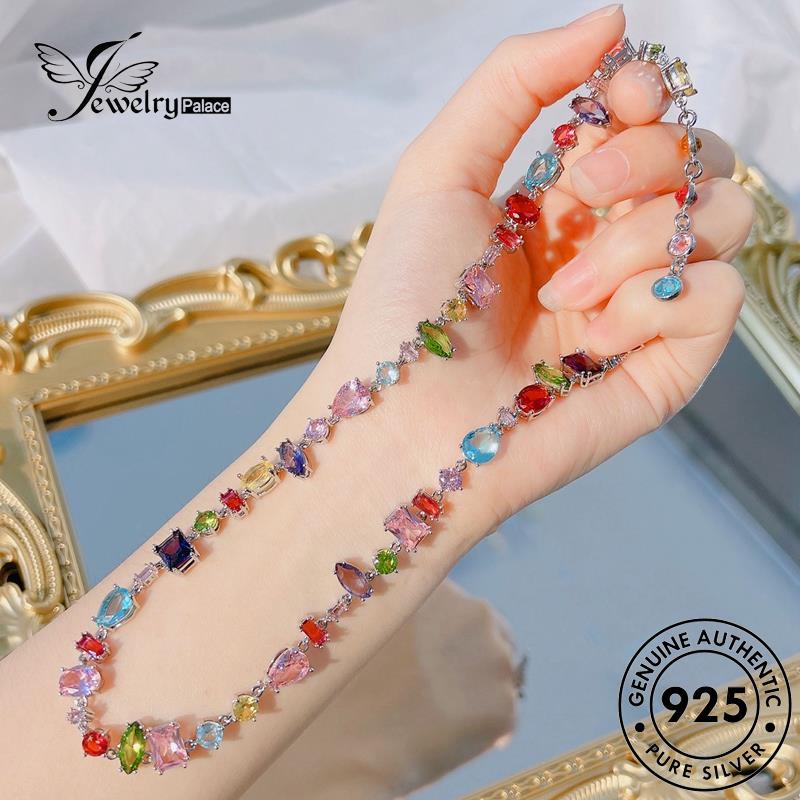 Jewelrypalace Gelang Perak Kristal Asli Candies925 Wanita Kotak B565