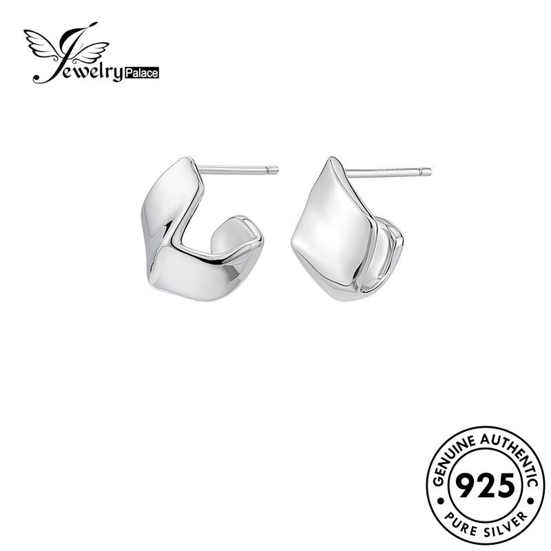 Jewelrypalace Anting Tusuk Wanita Emas925 Asli Origami Silver E992