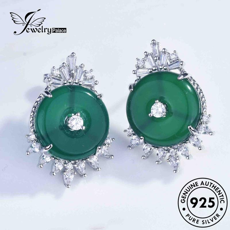 Jewelrypalace Anting Giwang Perak Wanita Leopard Berlian Asli Moissanite925 E1132