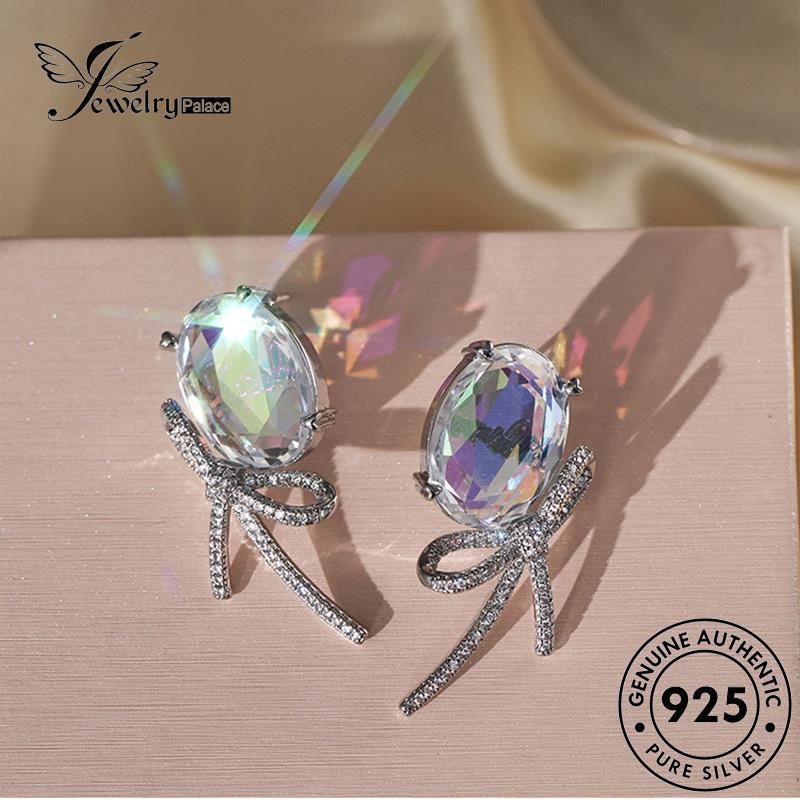 Jewelrypalace Butterfly Asli925 Anting Wanita Moissanite Berlian Stud Perak E1197