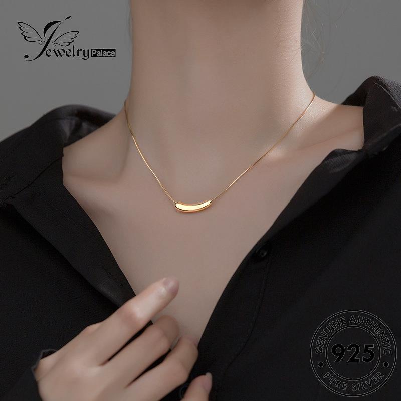 Jewelrypalace Perak925 Kalung Simple Wanita Emas Asli N984