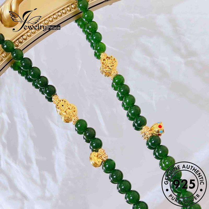 Jewelrypalace Kalung Zamrud Perak Medali925 Wanita Kreatif Asli N1117