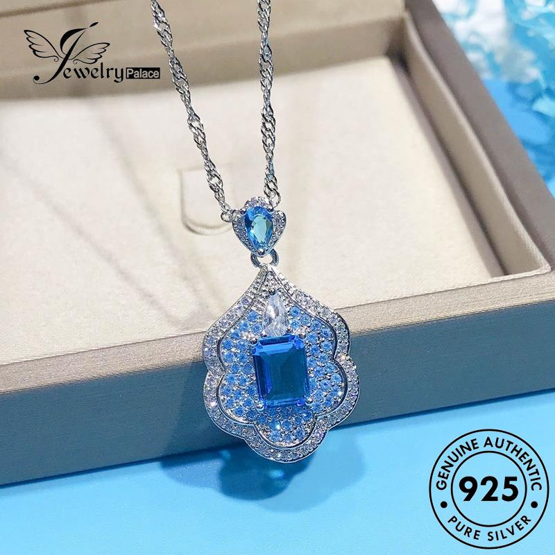 Jewelrypalace Sapphire Asli Wanita Perak925 Fashion Galaxy Kalung N1188