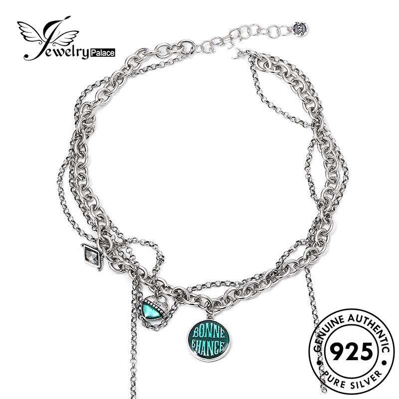 Jewelrypalace Kalung Asli925 Retro Wanita Medali Perak N1365