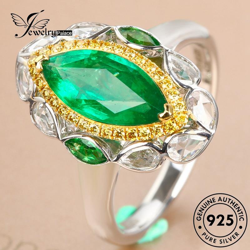 JEWELRYPALACE korea Murni Aksesori Emerald Cincin Asli Horse Perak Wanita Original Creative Kawin Silver Eye Perhiasan Sterling Silver Nikah 925 R2191