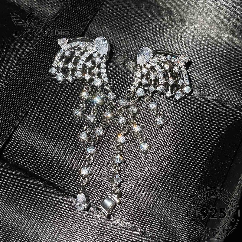 Jewelrypalace Creative Butterfly925 Original Set Moissanite Perak Wanita Kalung Berlian S158