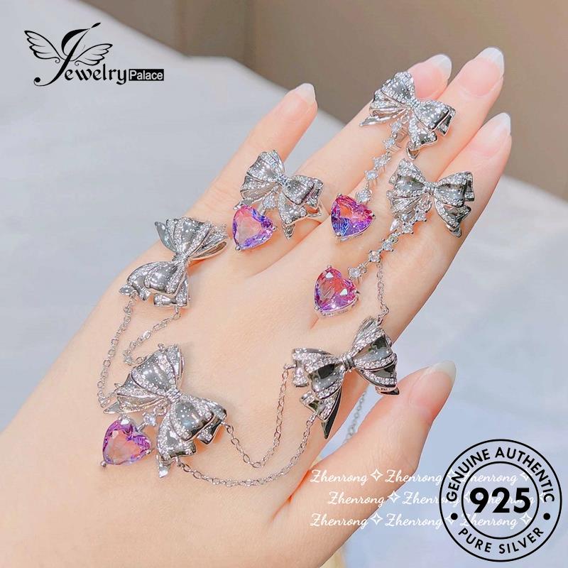 Jewelrypalace Amethyst Set Perak925 Asli Kreatif Jumbai Kalung Wanita S244