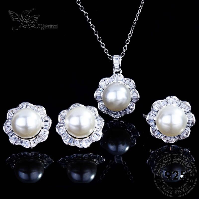 Jewelrypalace Kalung Asli Grace Set Perak925Mutiara Wanita S347