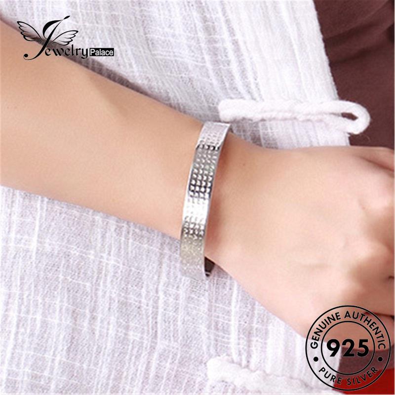 Jewelrypalace Hati925 Gelang Wanita Sutra Asli Simple Perak B143