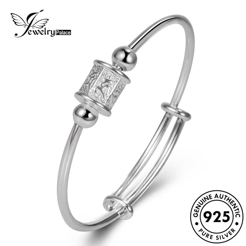 Jewelrypalace Motto Original Gelang Vintage Perak925 Enam Karakter Wanita B214