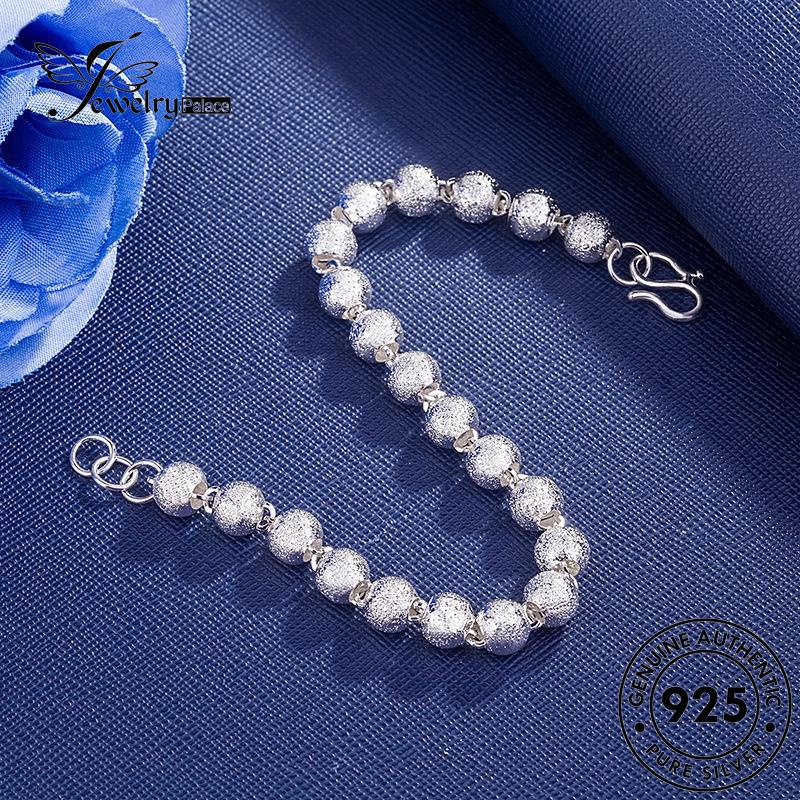 Jewelrypalace Gelang Fashion Asli925 Wanita Manik Perak Pasir B398