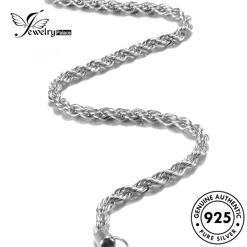 Jewelrypalace Simple Tali Twist Wanita Asli925 Kalung Perak N1002