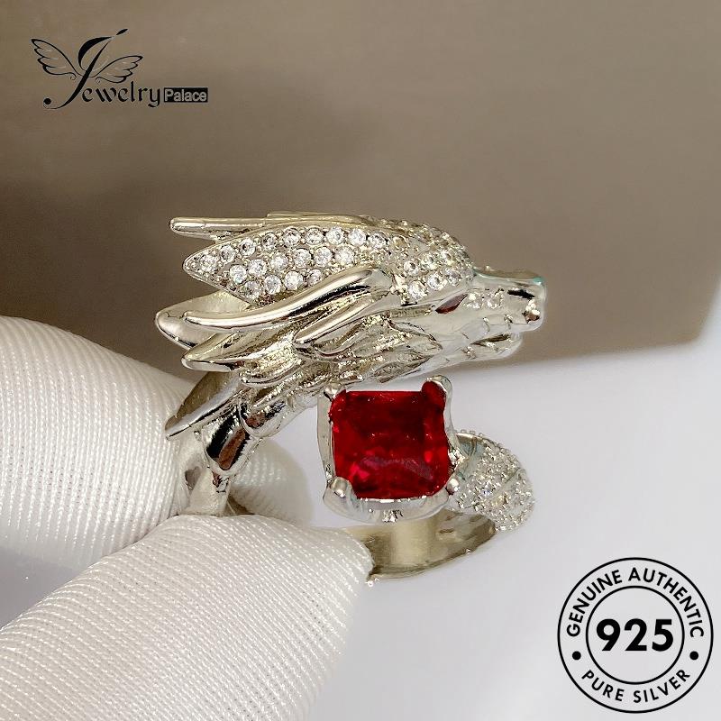 Jewelrypalace Cincin Asli Perak Kran925 Sapphire Mewah Wanita R280