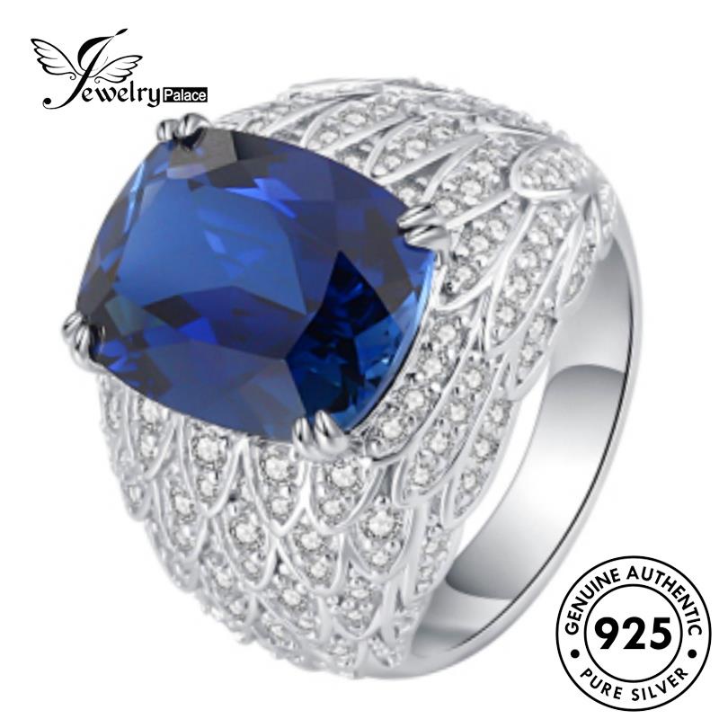 Jewelrypalace Angel Safir925 Pria Cincin Perak Asli Temperamen Sayap R844