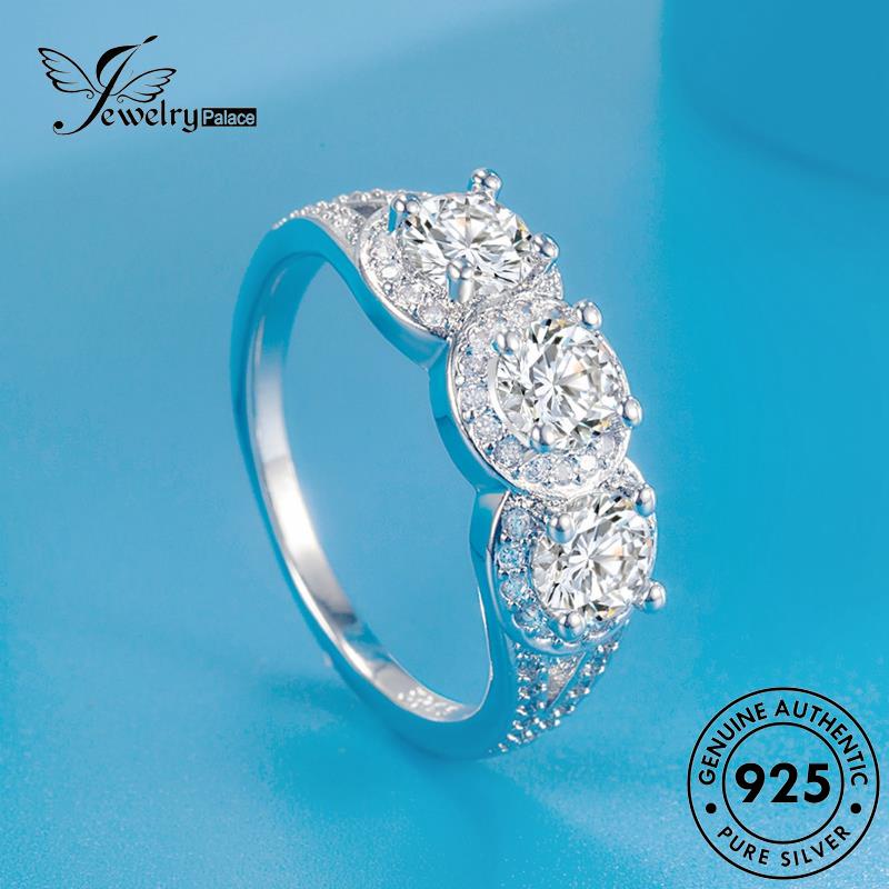 Jewelrypalace Cincin Berlian Moissanite Kreativitas Asli Wanita925 Perak R846