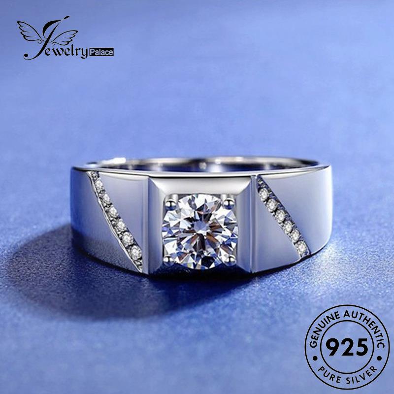 Jewelrypalace Berlian Perak Cakar Moissanite925 Asli Klasik Wanita Empat Cincin R875