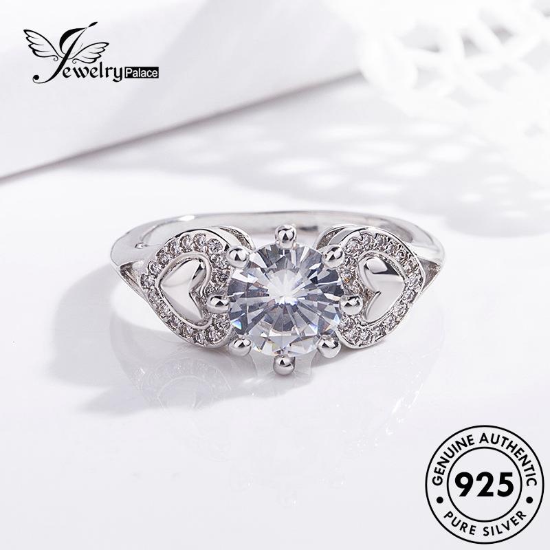 Jewelrypalace Cincin Perak Wanita Safir925 Kepribadian Cinta Asli R1440