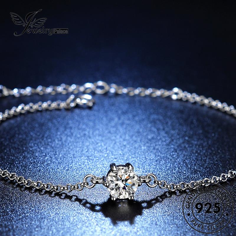 Jewelrypalace Perak Moissanite Enam Gelang Cakar Asli Berlian Klasik925 Wanita B8