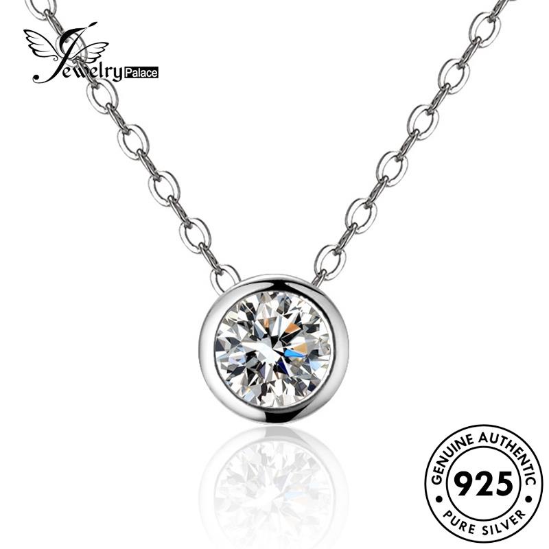 Jewelrypalace Berlian Asli Kalung Wanita Fashion Moissanite Perak925 N78