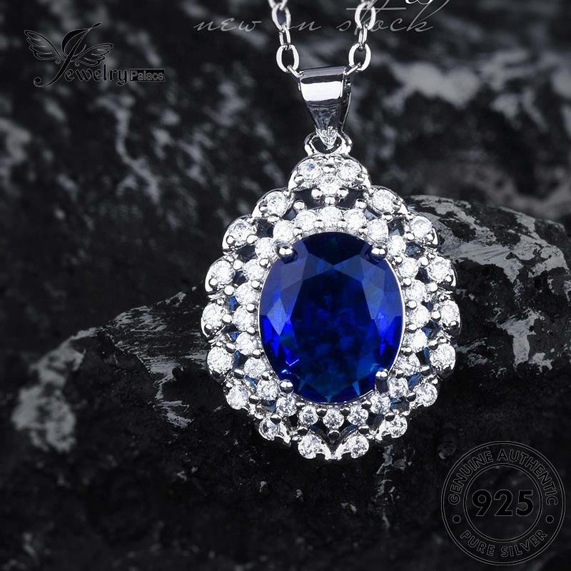 Jewelrypalace Original Kalung Set Citrine925 Wanita Perak Mewah S643