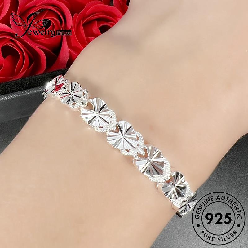 Jewelrypalace Perak Asli Fashion Wanita Love Gelang Emas925 B689