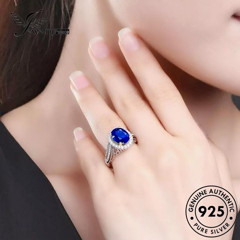 Jewelrypalace Cincin Sarang Lebah Hollow Safir925 Wanita Perak Asli R1782